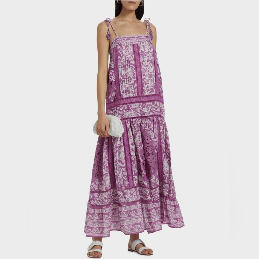 FARM Rio Sweet Garden Lilac Dress - L - Picture 4 of 9
